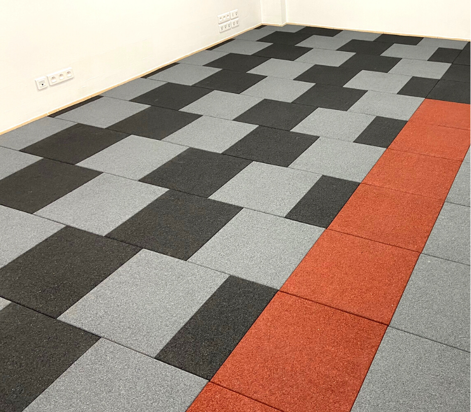 Dalle cross-training avec sous-couche acoustique – Hexdalle® HA-I AC – Image 3