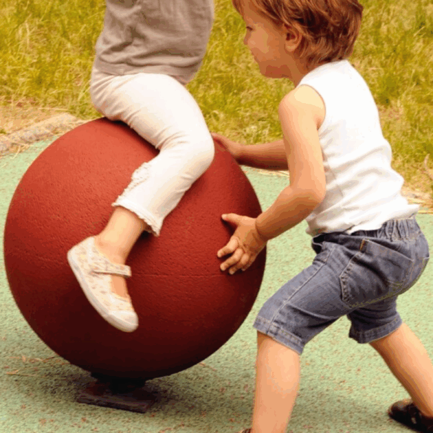 Boule rotative en caoutchouc  - Hexdalle® BOULE 430 ROTATIVE