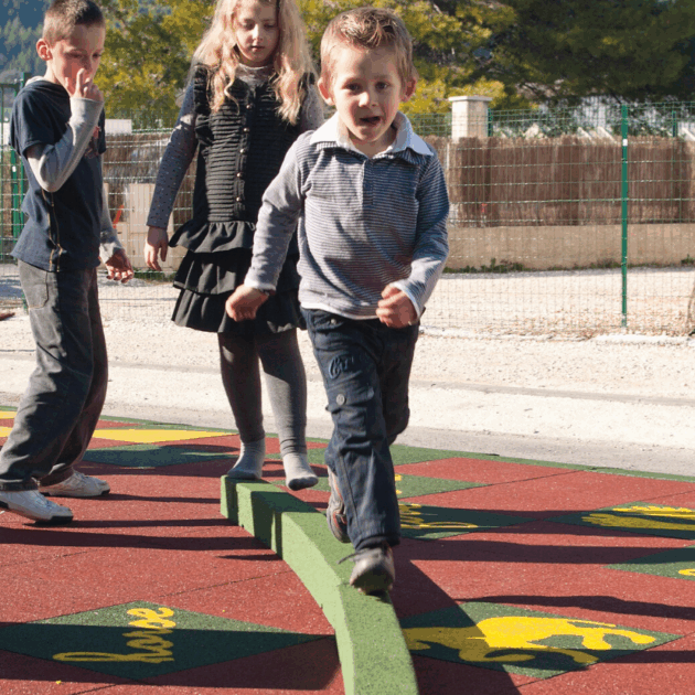 Poutres d'équilibre en caoutchouc - Hexdalle® PE150