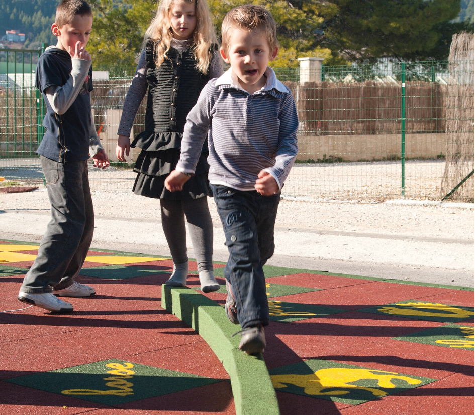 Poutres d'équilibre en caoutchouc - Hexdalle® PE150