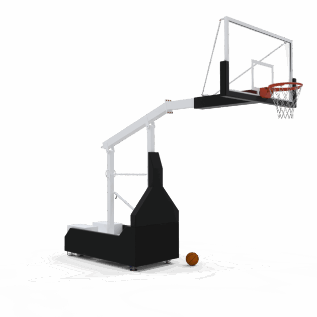 But de basketball 3x3 mobile pliable – acier galvanisé, certifié FIBA et label FFBB INFRA