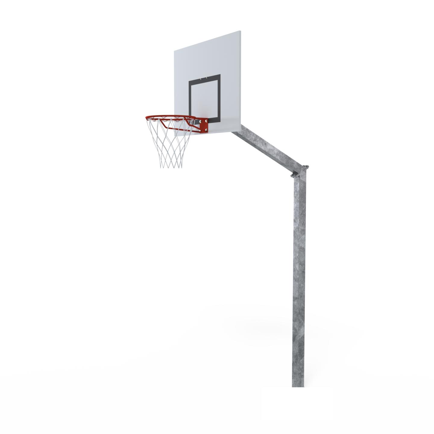 But de basketball extérieur à sceller – hauteur 2,60 m, acier galvanisé 100×100 mm – Image 3