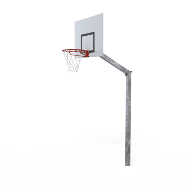 But de basketball extérieur à sceller – hauteur 3,05 m, acier galvanisé 100×100 mm