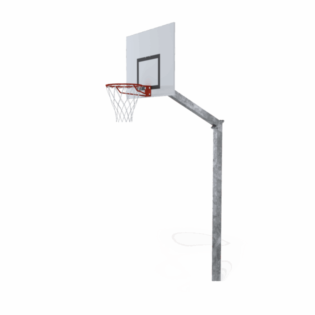 But de basketball extérieur à sceller – hauteur 3,05 m, acier galvanisé 100×100 mm