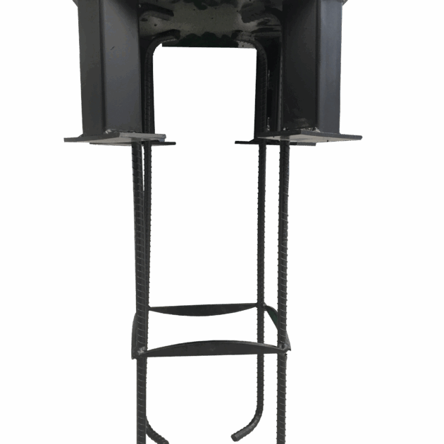 Contre-platine de scellement 250×250 mm – fixation pour poteau de basket