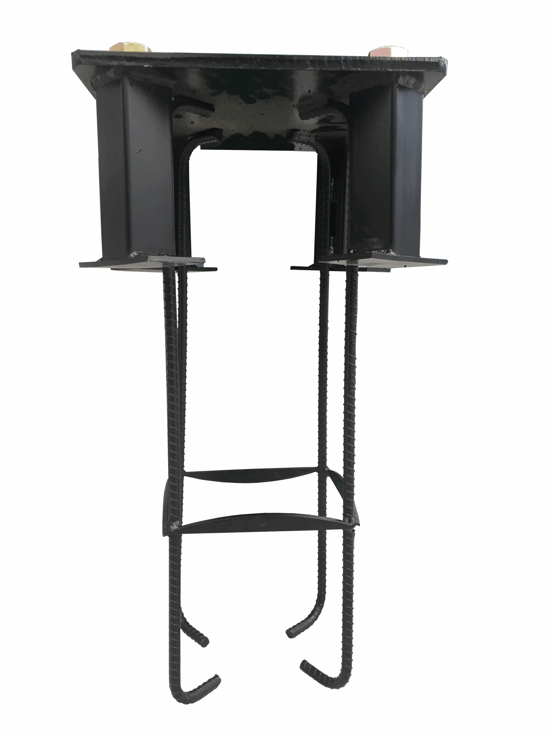 Contre-platine de scellement 250×250 mm – fixation pour poteau de basket