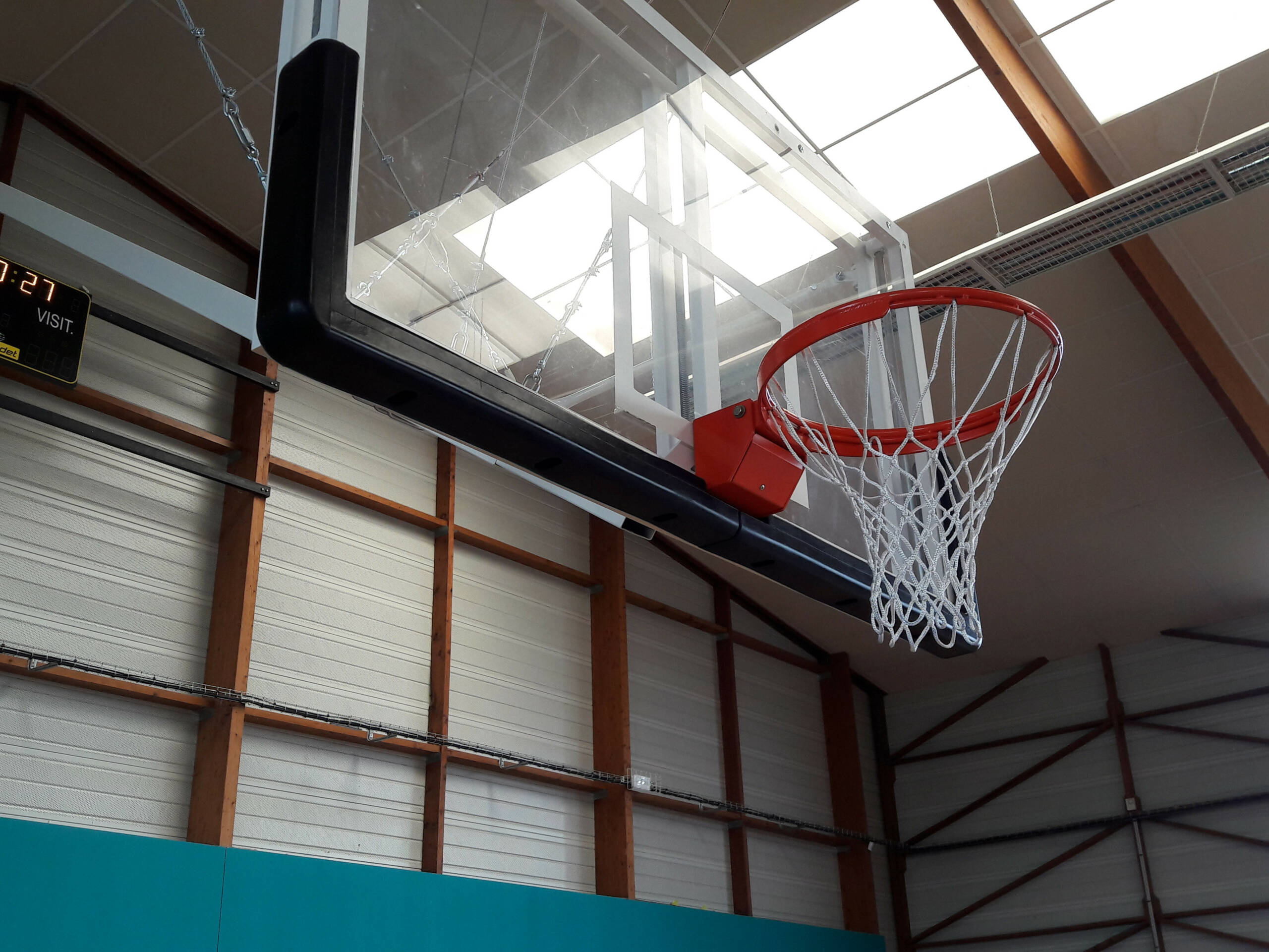 Filet de basket en polypropylène 5 mm – 12 mailles d’accroche, usage compétition – Image 2