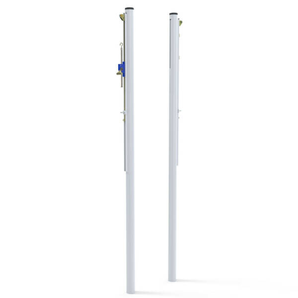 Poteaux de volleyball à sceller en acier galvanisé Ø90 mm