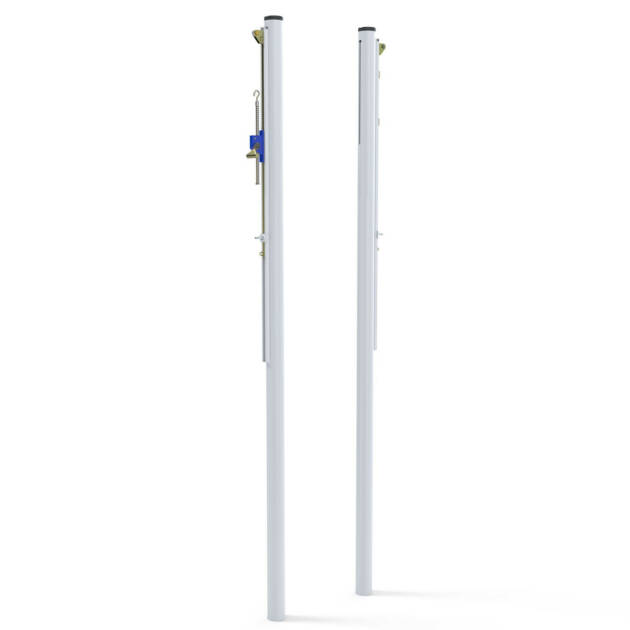 Poteaux de volleyball à sceller en acier galvanisé Ø90 mm