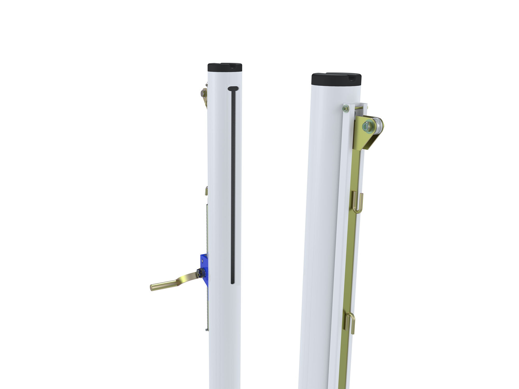 Poteaux de volleyball à sceller en acier galvanisé Ø90 mm – Image 2