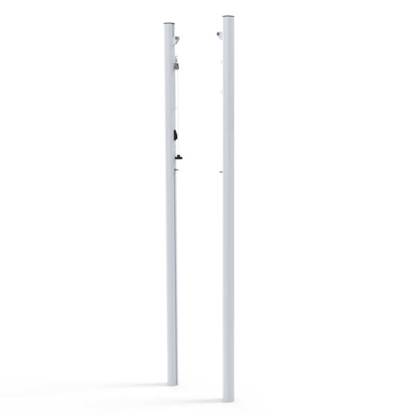 Poteaux de volleyball en aluminium Ø90 mm à sceller