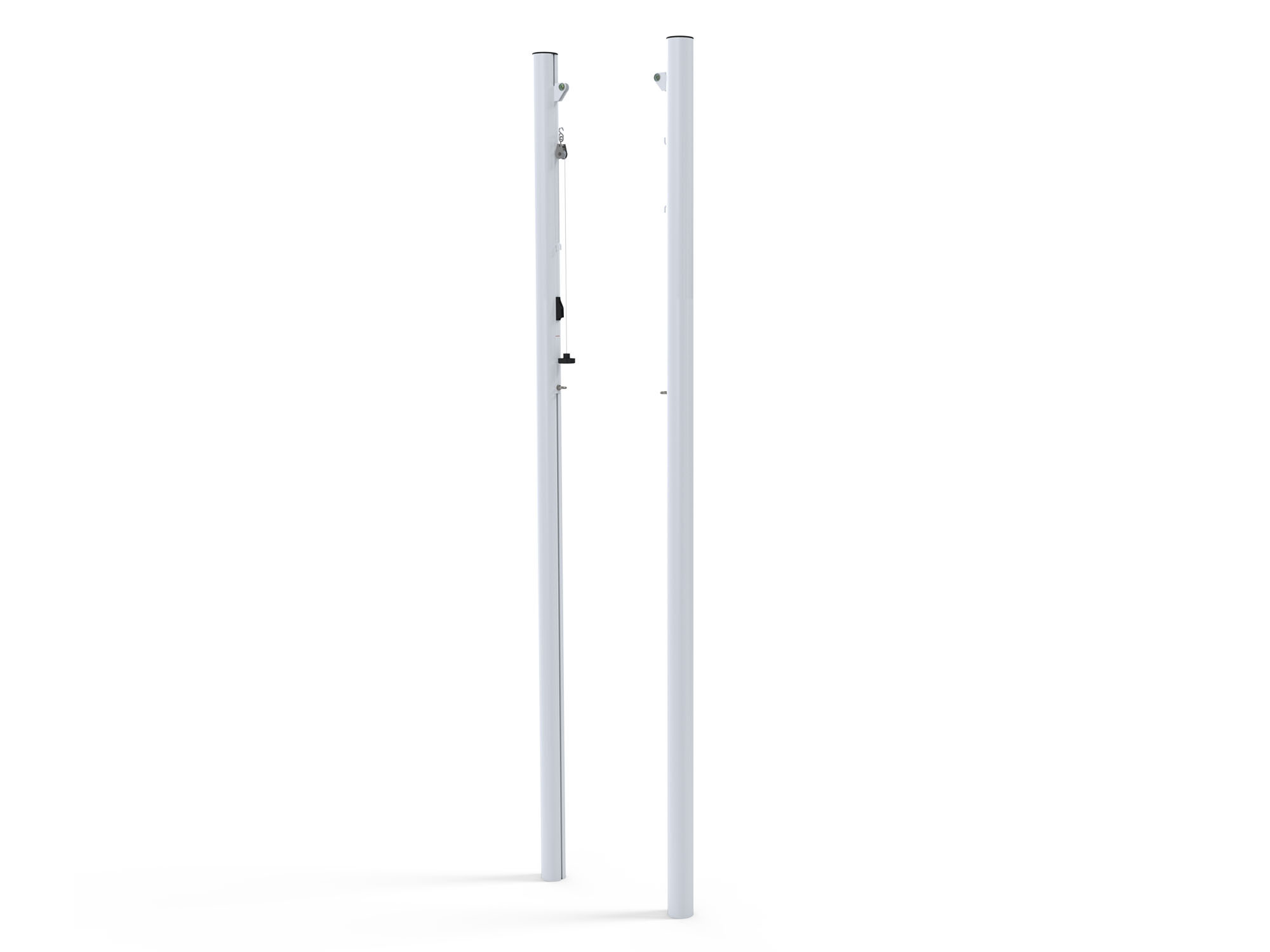 Poteaux de volleyball en aluminium Ø90 mm à sceller