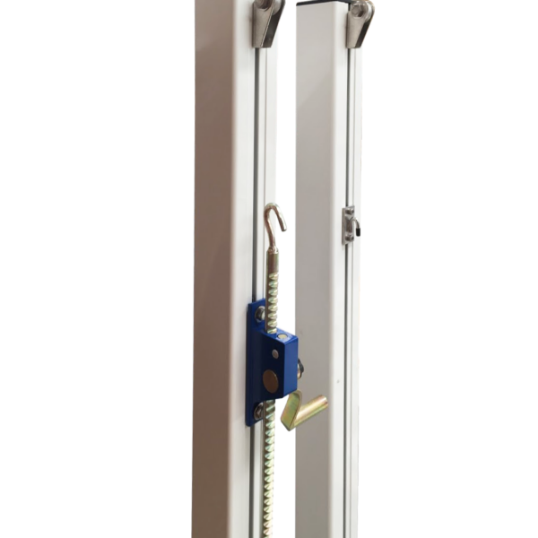 Poteaux de tennis à sceller en aluminium – 80×80 mm plastifié blanc