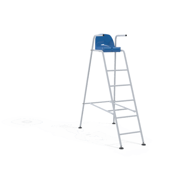 Chaise d’arbitre de tennis en acier galvanisé