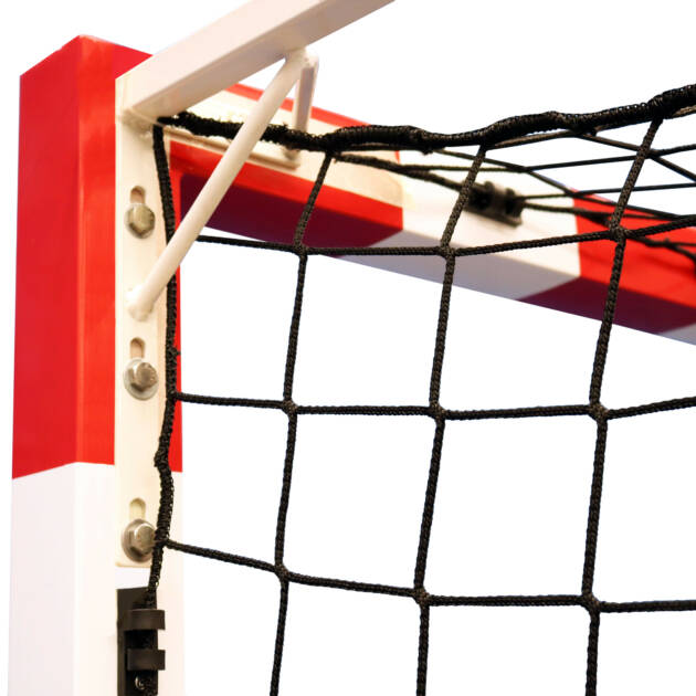 Filet de handball sans nœud – fil tressé 4 mm, maille 100 mm, couleur noire