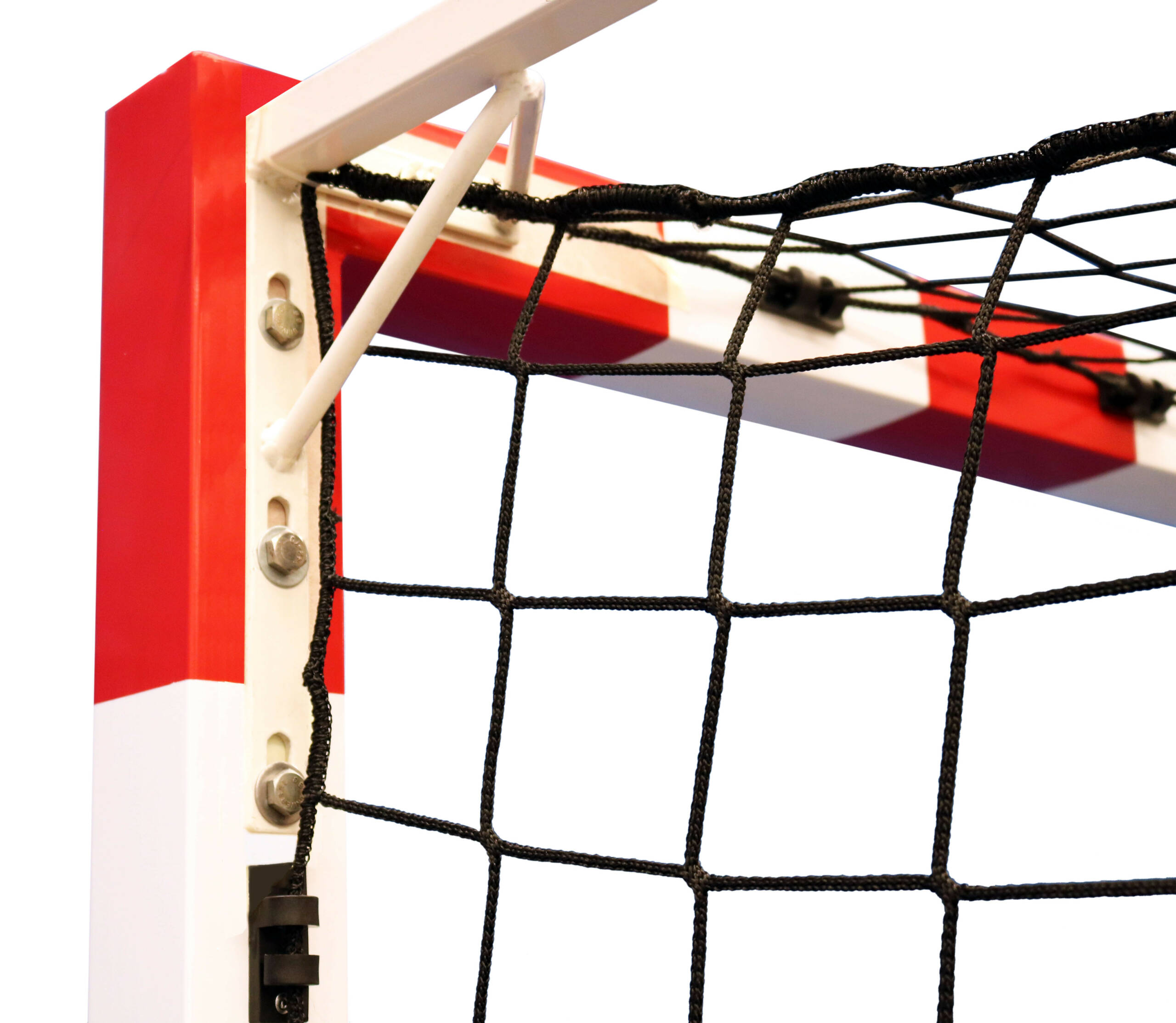 Filet de handball sans nœud – fil tressé 4 mm, maille 100 mm, couleur noire