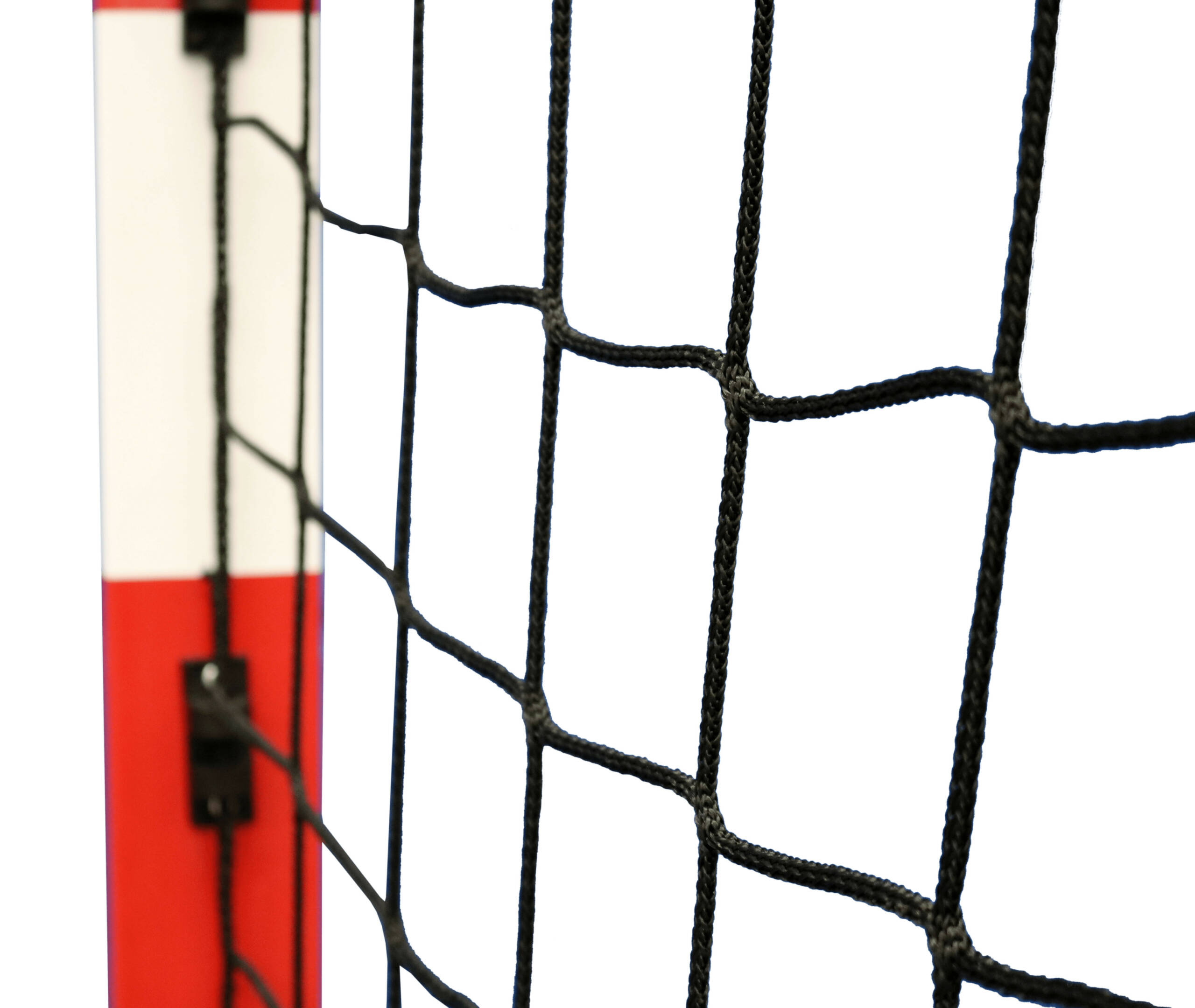 Filet de handball sans nœud – fil tressé 4 mm, maille 100 mm, couleur noire – Image 2