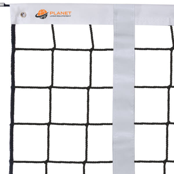 Filet de volleyball en fil tressé 4 mm – sans nœud et bande PVC blanche