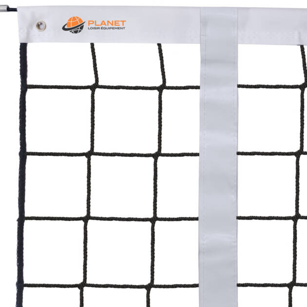 Filet de volleyball en fil tressé 4 mm – sans nœud et bande PVC blanche
