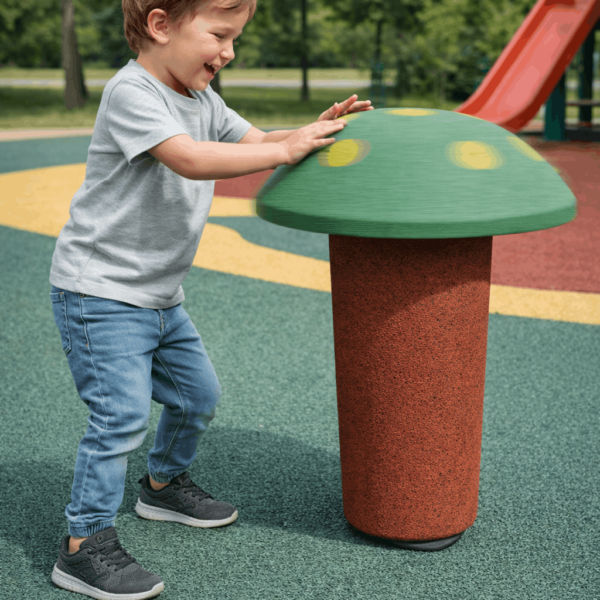 Champignon rotatif en caoutchouc – Hexdalle®